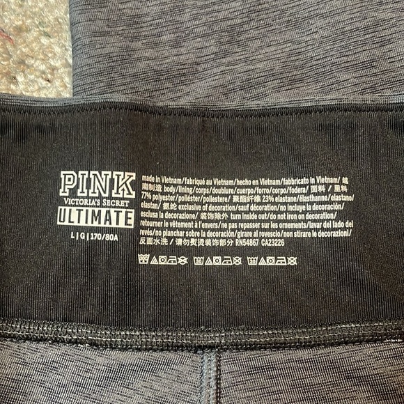 PINK Victoria’s‎ Secret Ultimate Active Gray Legging Size Large - Picture 2 of 7